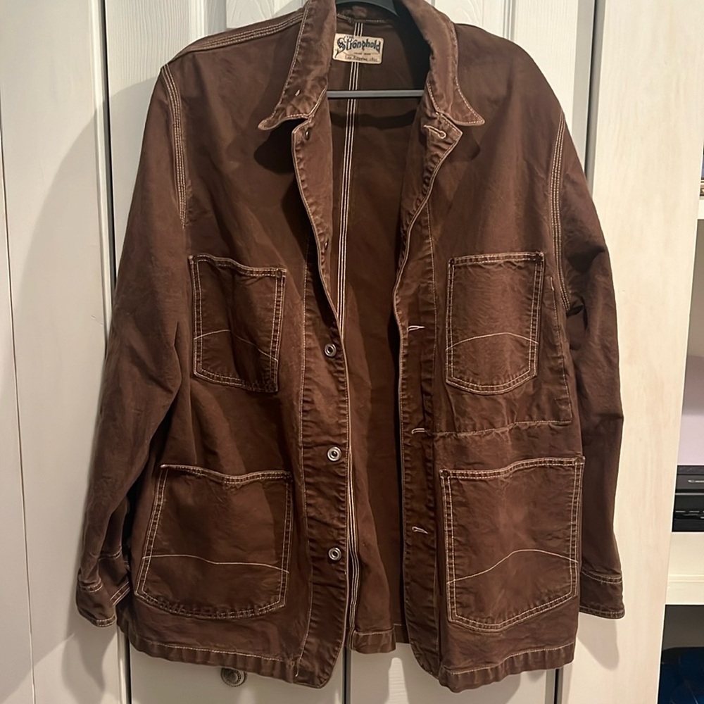 The stronghold chore jacket Men’s XXL Brown Canvaa fabric